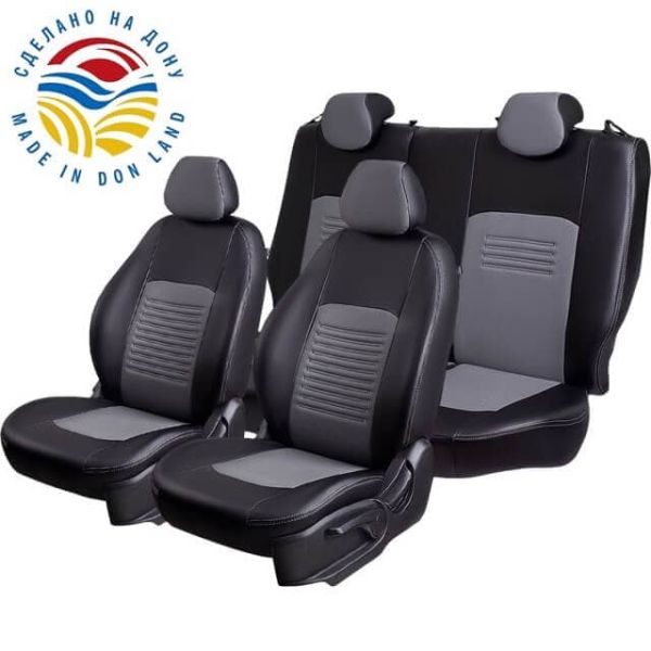 Чехлы Экокожа Турин Классик на Hyundai HD35 -1, 04.2014, Грузовик / Фургон, 1+2 места