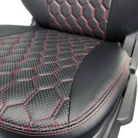 Чехлы Экокожа Ромб на Hyundai Getz 2002-2011 г.в. Чехлы Экокожа Ромб на Hyundai Getz 2002-2011 г.в.