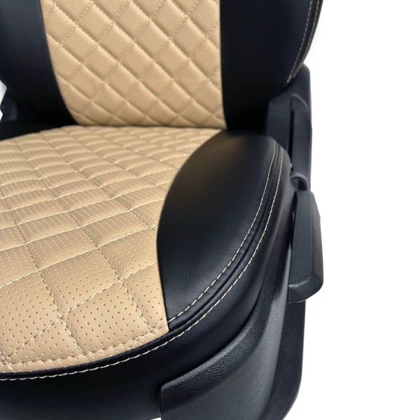 Чехлы Экокожа Ромб на Hyundai Getz 2002-2011 г.в. Чехлы Экокожа Ромб на Hyundai Getz 2002-2011 г.в.