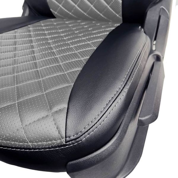 Чехлы Экокожа Ромб на Hyundai Getz 2002-2011 г.в. Чехлы Экокожа Ромб на Hyundai Getz 2002-2011 г.в.